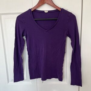 Purple J. crew long sleeve